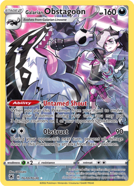 Astral Radiance - TG10 - Galarian Obstagoon - LuiopZondag.nl