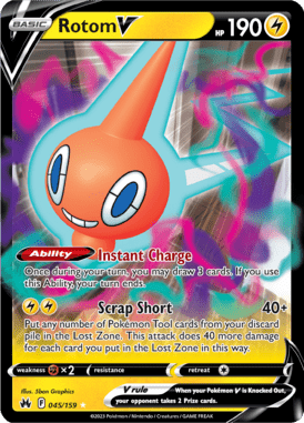Crown Zenith - 045/159 - Rotom V - Pokemon kaarten Kopen - LuiopZondag TCG Store Assen