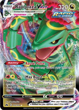 Crown Zenith - 102/159 - Rayquaza - Pokemon kaarten Kopen - LuiopZondag TCG Store AssenVMAX