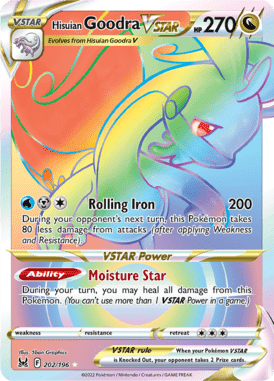 Lost Origin - 202/196 - Hisuian Goodra VSTAR - LuiopZondag.nl
