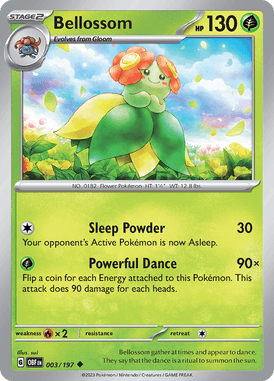 Obsidian Flames - 003/197 - - Pokemon kaarten Kopen - LuiopZondag TCG Store AssenBellossom