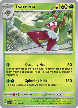 Obsidian Flames - 018/197 - - Pokemon kaarten Kopen - LuiopZondag TCG Store AssenTsareena