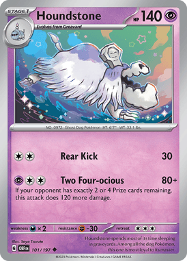 Obsidian Flames - 101/197 - Houndstone - Pokemon kaarten Kopen - LuiopZondag TCG Store Assen