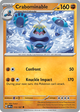 Obsidian Flames - 115/197 - Crabominable - Pokemon kaarten Kopen - LuiopZondag TCG Store Assen