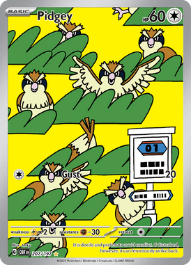 Obsidian Flames - 207/197 - Pidgey - Pokemon kaarten Kopen - LuiopZondag TCG Store Assen