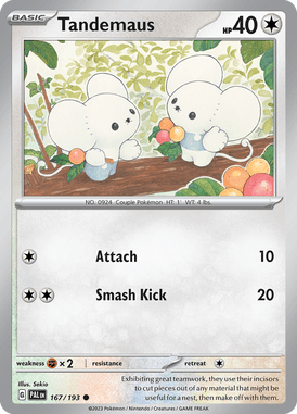 Paldea Evolved - 167/193 - Tandemaus - Pokemon kaarten Kopen - LuiopZondag TCG Store Assen