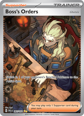 Paldea Evolved - 265/193 - Boss's Orders (Ghetsis) - Pokemon kaarten Kopen - LuiopZondag TCG Store Assen