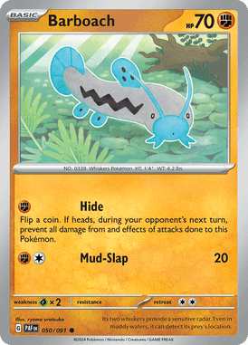 Paldean Fates - 050/091 - Barboach - Losse Pokemon kaarten Kopen - LuiopZondag TCG Store Assen