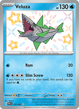 Paldean Fates - 125/091 - Veluza - Shiny Pokemon kaarten Kopen - LuiopZondag TCG Store Assen