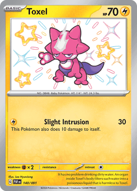 Paldean Fates - 140/091 - Toxel - Shiny Pokemon kaarten Kopen - LuiopZondag TCG Store Assen