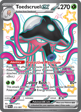Paldean Fates - 213/091 - Toedscruel ex - Shiny Pokemon kaarten Kopen - LuiopZondag TCG Store Assen