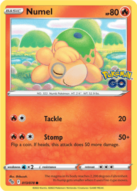 Pokémon GO - 013/078 - Numel - LuiopZondag.nl