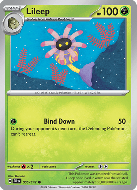 Stellar Crown - 005/142 - Lileep - Losse Pokemon Kopen - LuiopZondag TCG Store