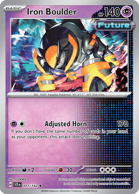 Stellar Crown - 071/142 - Iron Boulder - Losse Pokemon Kopen - LuiopZondag TCG Store