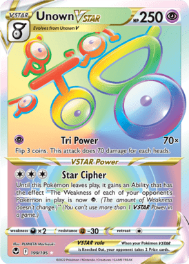 Silver Tempest - 199/195 - Unown VSTAR - LuiopZondag