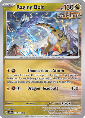 Stellar Crown - 111/142 - Raging Bolt - Losse Pokemon Kopen - LuiopZondag TCG Store