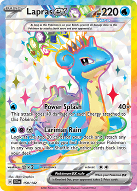 Stellar Crown - 158/142 - Lapras ex - Losse Pokemon Kopen - LuiopZondag TCG Store