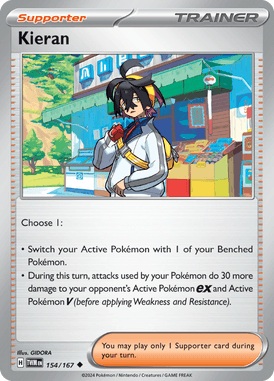 Twilight Masquerade - 154/167 - Kieran - Losse Pokemon Kopen - LuiopZondag TCG Store Assen