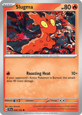 Temporal Forces - 028/162 - Slugma - Losse Pokemon kaartem Kopen - LuiopZondag TCG Store Assen