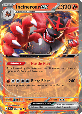 Temporal Forces - 034/162 - Incineroar ex
- Losse Pokemon kaartem Kopen - LuiopZondag TCG Store Assen