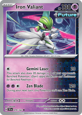 Temporal Forces - 079/162 - Iron Valiant
- Losse Pokemon kaarten Kopen - LuiopZondag TCG Store Assen