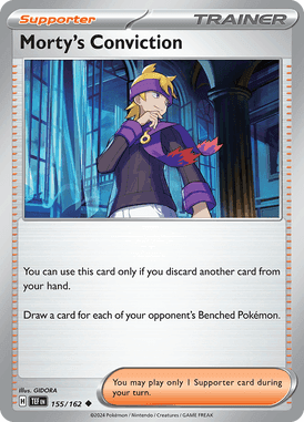 Temporal Forces - 155/162 - Morty's Conviction
- Losse Pokemon kaarten Kopen - LuiopZondag TCG Store Assen