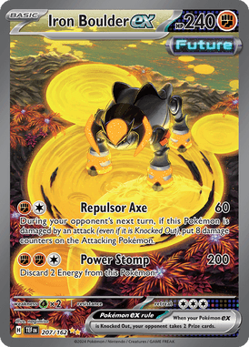 Temporal Forces - 207/162 - Iron Boulder ex - Losse Pokemon kaarten Kopen - LuiopZondag TCG Store Assen