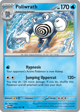 Twilight Masquerade - 043/167 - Poliwrath - Losse Pokemon Kopen - LuiopZondag TCG Store Assen