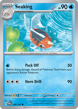 Twilight Masquerade - 045/167 - Seaking
- Losse Pokemon Kopen - LuiopZondag TCG Store Assen