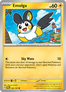 Twilight Masquerade - 069/167 - Emolga - Losse Pokemon Kopen - LuiopZondag TCG Store Assen