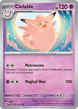 Twilight Masquerade - 079/167 - Clefable - Losse Pokemon Kopen - LuiopZondag TCG Store Assen