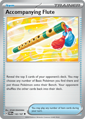 Twilight Masquerade - 142/167 - Accompanying Flute - Losse Pokemon Kopen - LuiopZondag TCG Store Assen