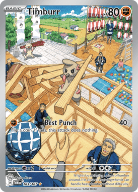 Twilight Masquerade - 183/167 - Timburr
- Losse Pokemon Kopen - LuiopZondag TCG Store Assen