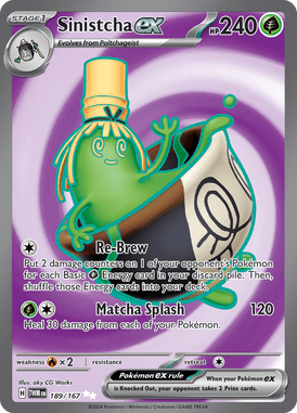 Twilight Masquerade - 189/167 - Sinistcha ex
- Losse Pokemon Kopen - LuiopZondag TCG Store Assen