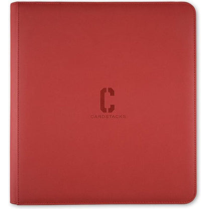 12-Pocket binder 480 Rood -Luiopzondag.nl