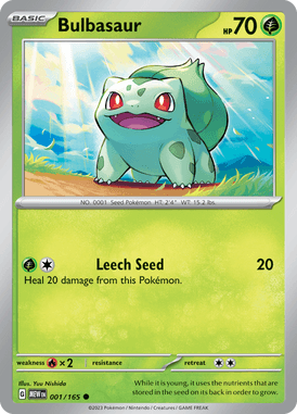 151 - 001/165 - Bulbasaur - Pokemon kaarten Kopen - LuiopZondag TCG Store Assen