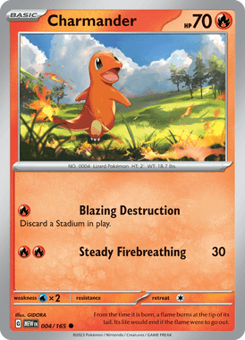 151 - 004/165 - Charmander - Pokemon kaarten Kopen - LuiopZondag TCG Store Assen