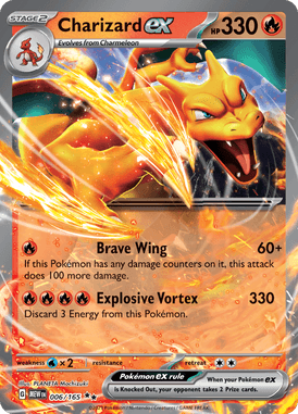 151 - 006/165 - Charizard ex - Pokemon kaarten Kopen - LuiopZondag TCG Store Assen