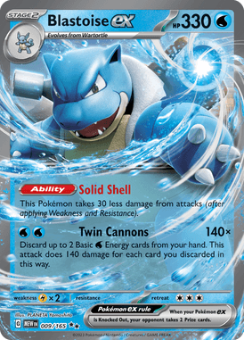 151 - 009/165 - Blastoise ex - Pokemon kaarten Kopen - LuiopZondag TCG Store Assen