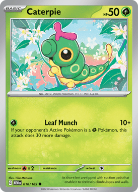 151 - 010/165 - Caterpie - Pokemon kaarten Kopen - LuiopZondag TCG Store Assen