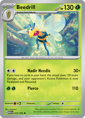 151 - 015/165 - Beedrill - Pokemon kaarten Kopen - LuiopZondag TCG Store Assen