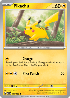 151 - 025/165 - Pikachu - Pokemon kaarten Kopen - LuiopZondag TCG Store Assen