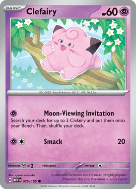 151 - 035/165 - Clefairy - Pokemon kaarten Kopen - LuiopZondag TCG Store Assen