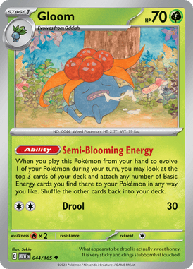 151 - 044/165 - Gloom - Pokemon kaarten Kopen - LuiopZondag TCG Store Assen