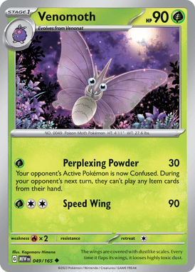 151 - 049/165 - Venomoth - Pokemon kaarten Kopen - LuiopZondag TCG Store Assen