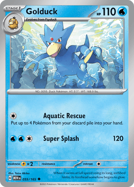 151 - 055/165 - Golduck - Pokemon kaarten Kopen - LuiopZondag TCG Store Assen