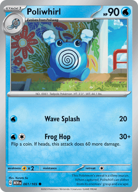 151 - 061/165 - Poliwhirl - Pokemon kaarten Kopen - LuiopZondag TCG Store Assen