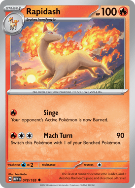 151 - 078/165 - Rapidash - Pokemon kaarten Kopen - LuiopZondag TCG Store Assen