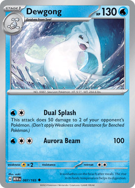 151 - 087/165 - Dewgong - Pokemon kaarten Kopen - LuiopZondag TCG Store Assen