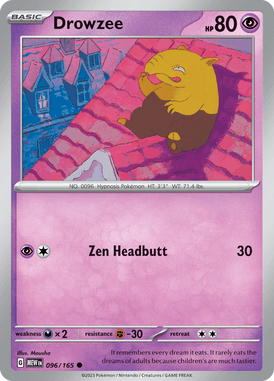 151 - 096/165 - Drowzee - Pokemon kaarten Kopen - LuiopZondag TCG Store Assen